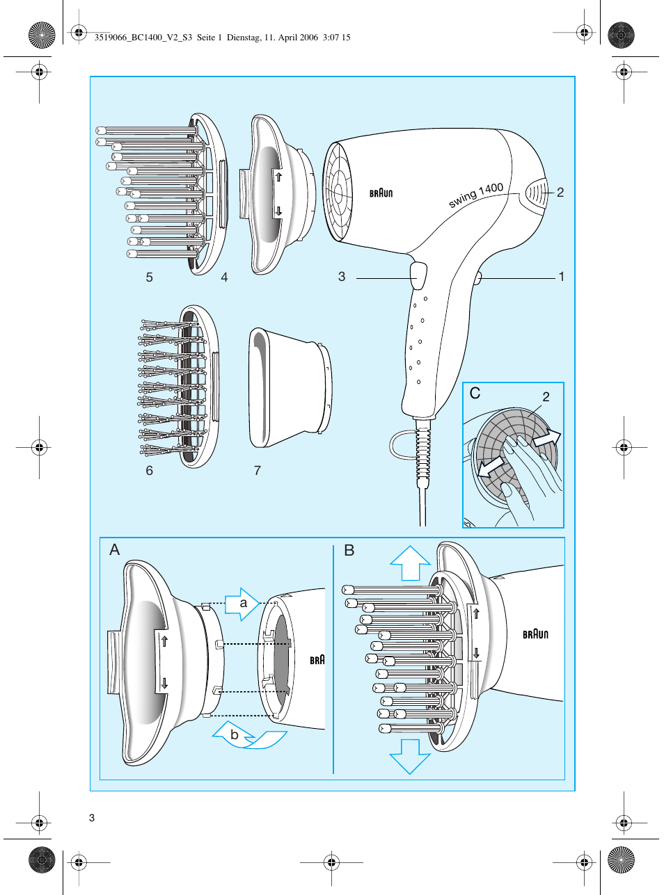 Ab c | Braun BC1400 V2 User Manual | Page 3 / 34