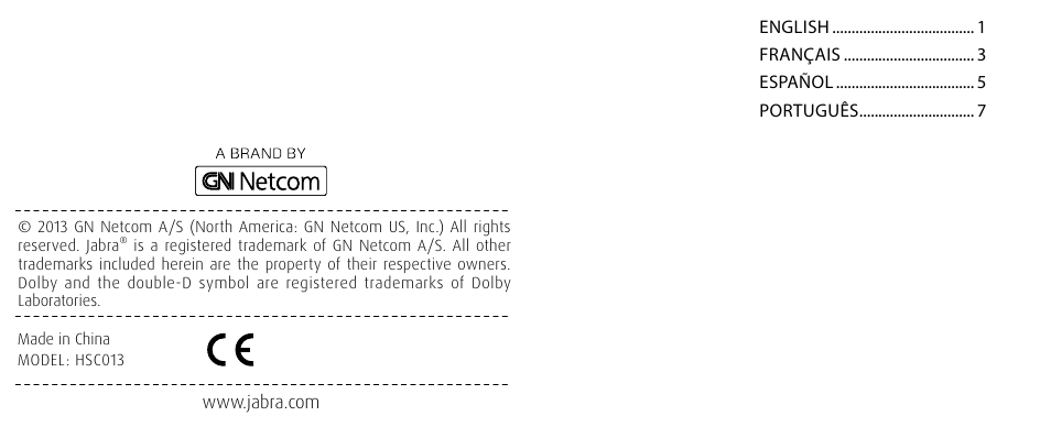 Jabra VOX User Manual | Page 2 / 6