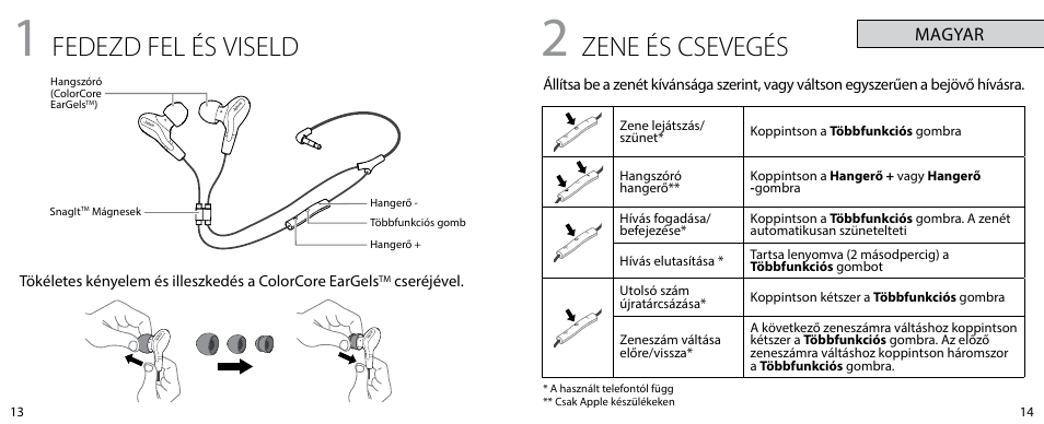 Fedezd fel és viseld, Zene és csevegés | Jabra VOX User Manual | Page 9 / 21