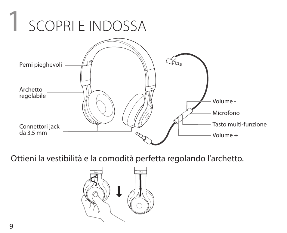 Scopri e indossa | Jabra REVO User Manual | Page 13 / 42