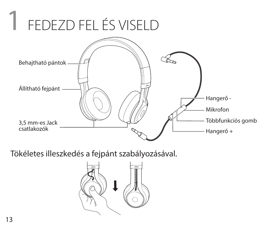 Fedezd fel és viseld | Jabra REVO User Manual | Page 17 / 42