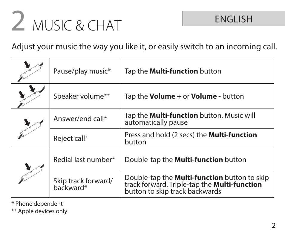 Music & chat | Jabra REVO User Manual | Page 6 / 42