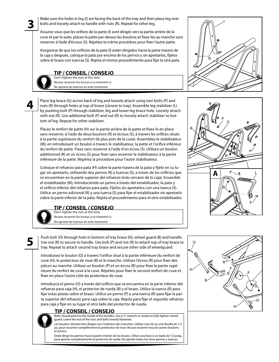 Jackson M6PSP EZ Pour™  6 cubic foot contractor wheelbarrow with integrated pour spout User Manual | Page 3 / 4
