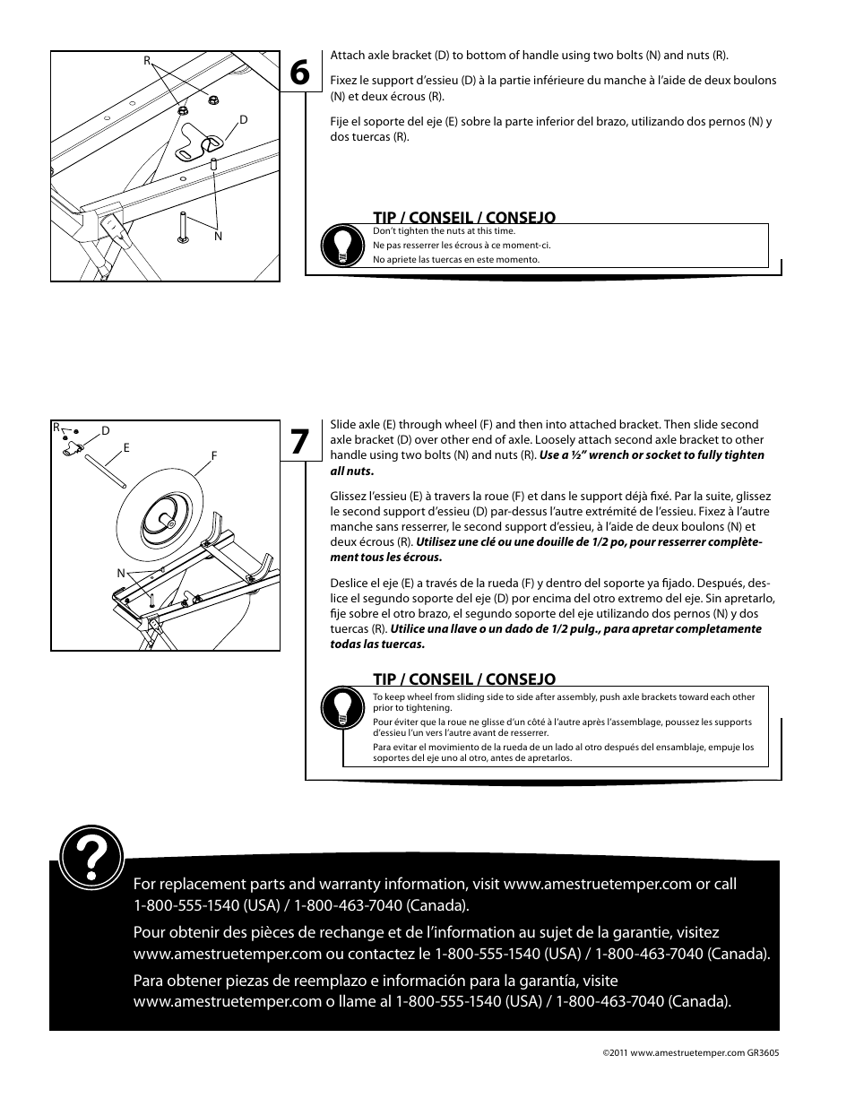 Jackson M6PSP EZ Pour™  6 cubic foot contractor wheelbarrow with integrated pour spout User Manual | Page 4 / 4