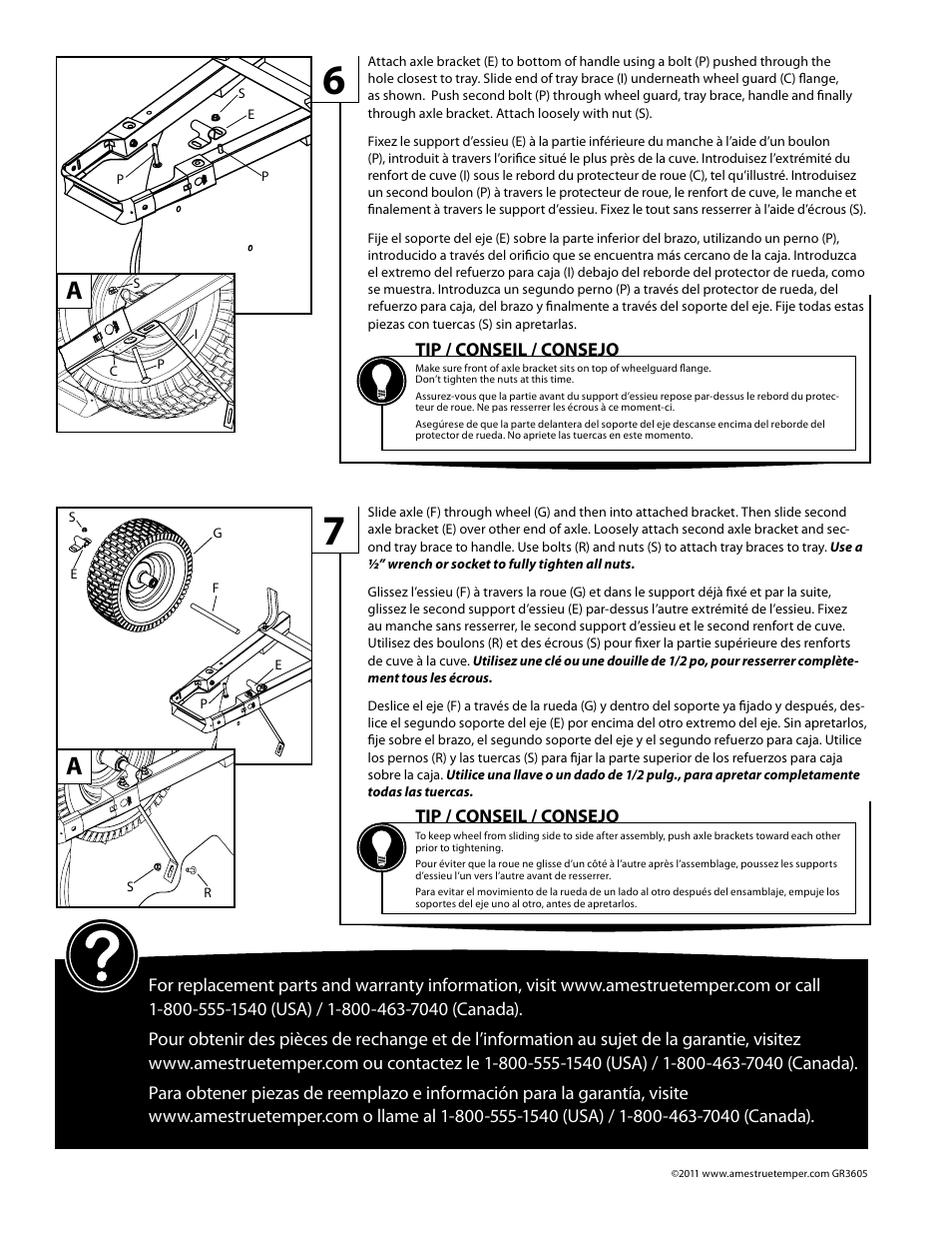 Jackson MP575W 5.75 cubic foot poly contractor wheelbarrow with wide tire User Manual | Page 4 / 4
