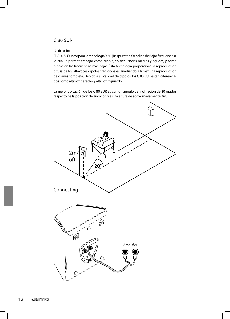 1 2 c 80 sur, Connecting | JAMO C 803 User Manual | Page 119 / 183