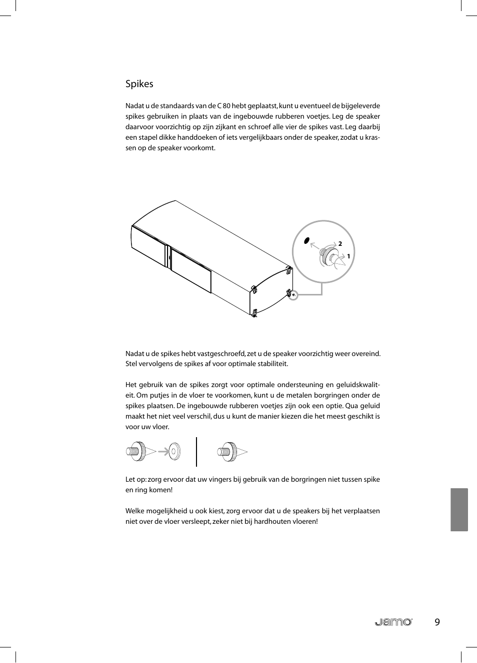 9spikes | JAMO C 803 User Manual | Page 152 / 183