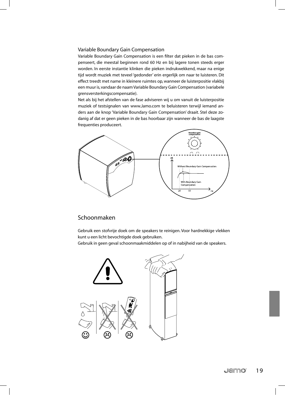 Schoonmaken | JAMO C 803 User Manual | Page 162 / 183