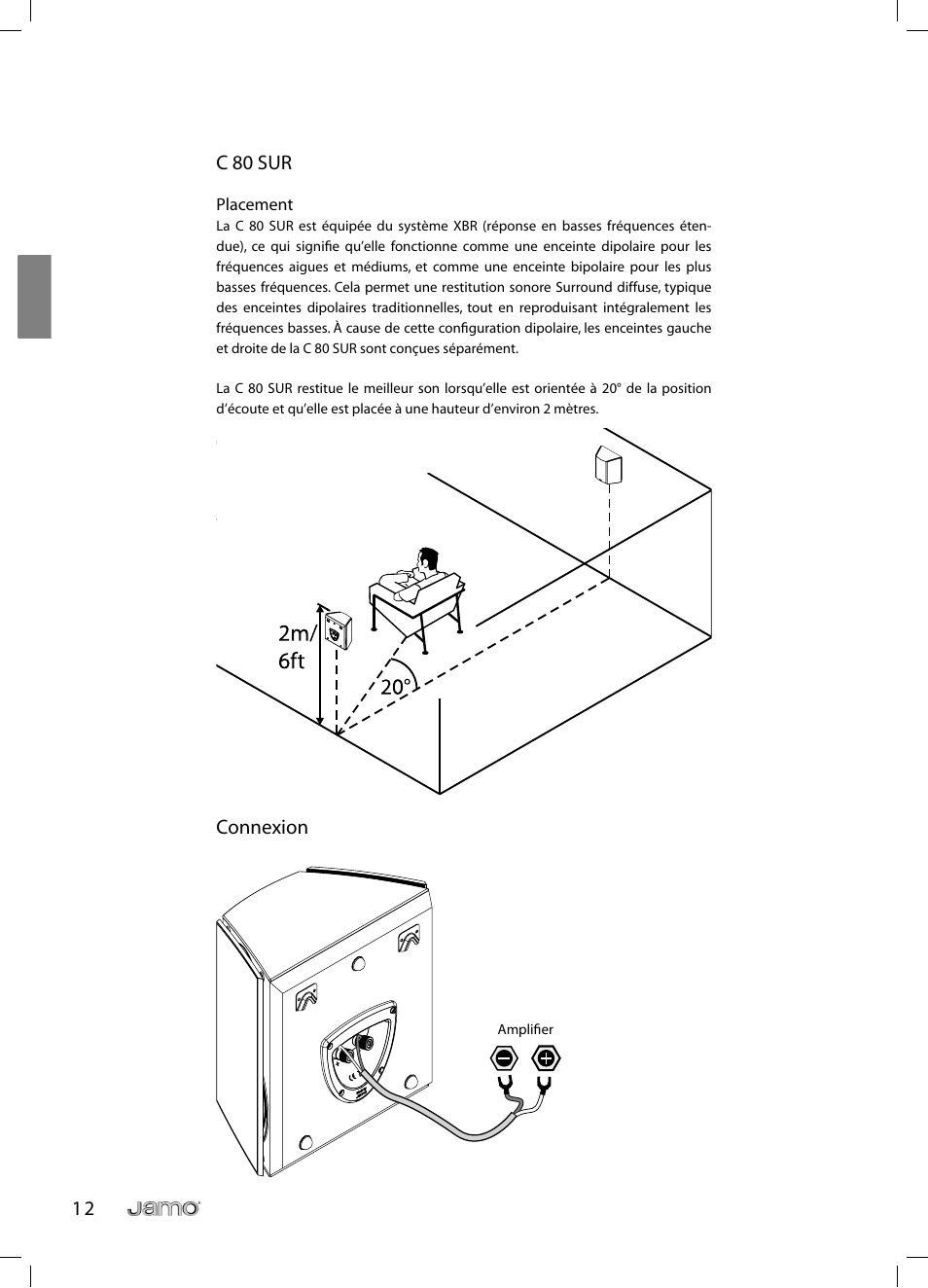 1 2 c 80 sur, Connexion | JAMO C 803 User Manual | Page 29 / 183