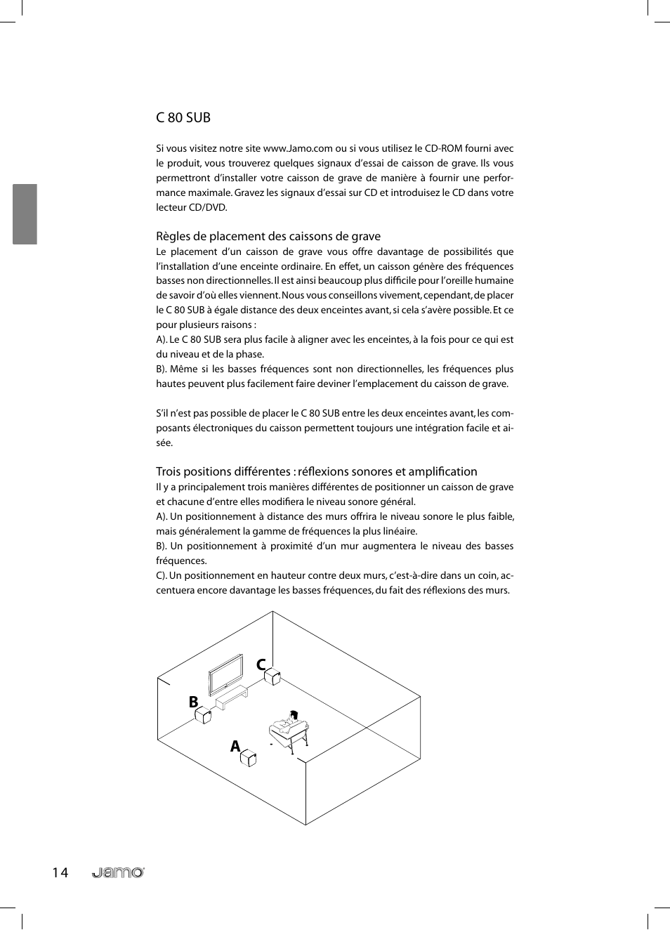 1 4 c 80 sub | JAMO C 803 User Manual | Page 31 / 183