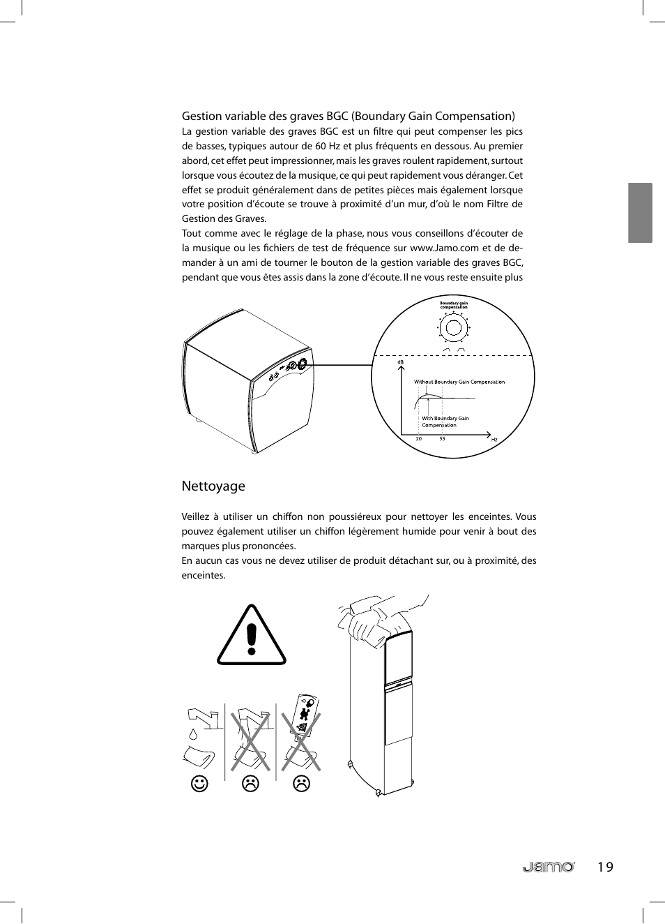 Nettoyage | JAMO C 803 User Manual | Page 36 / 183