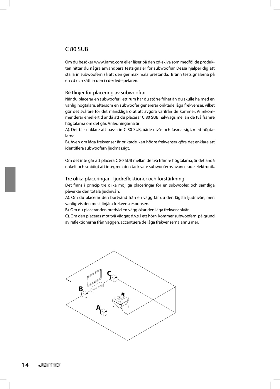 1 4 c 80 sub | JAMO C 803 User Manual | Page 85 / 183