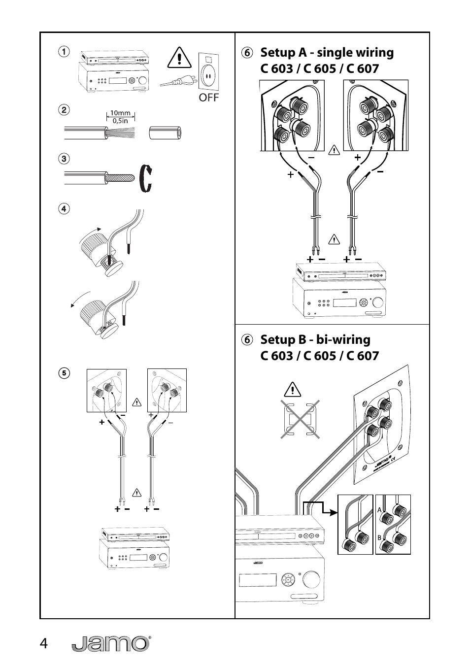 JAMO C 603 User Manual | Page 4 / 18
