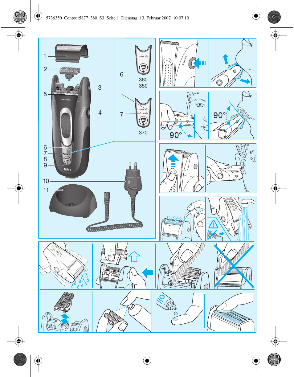 Braun 350 User Manual | Page 3 / 42