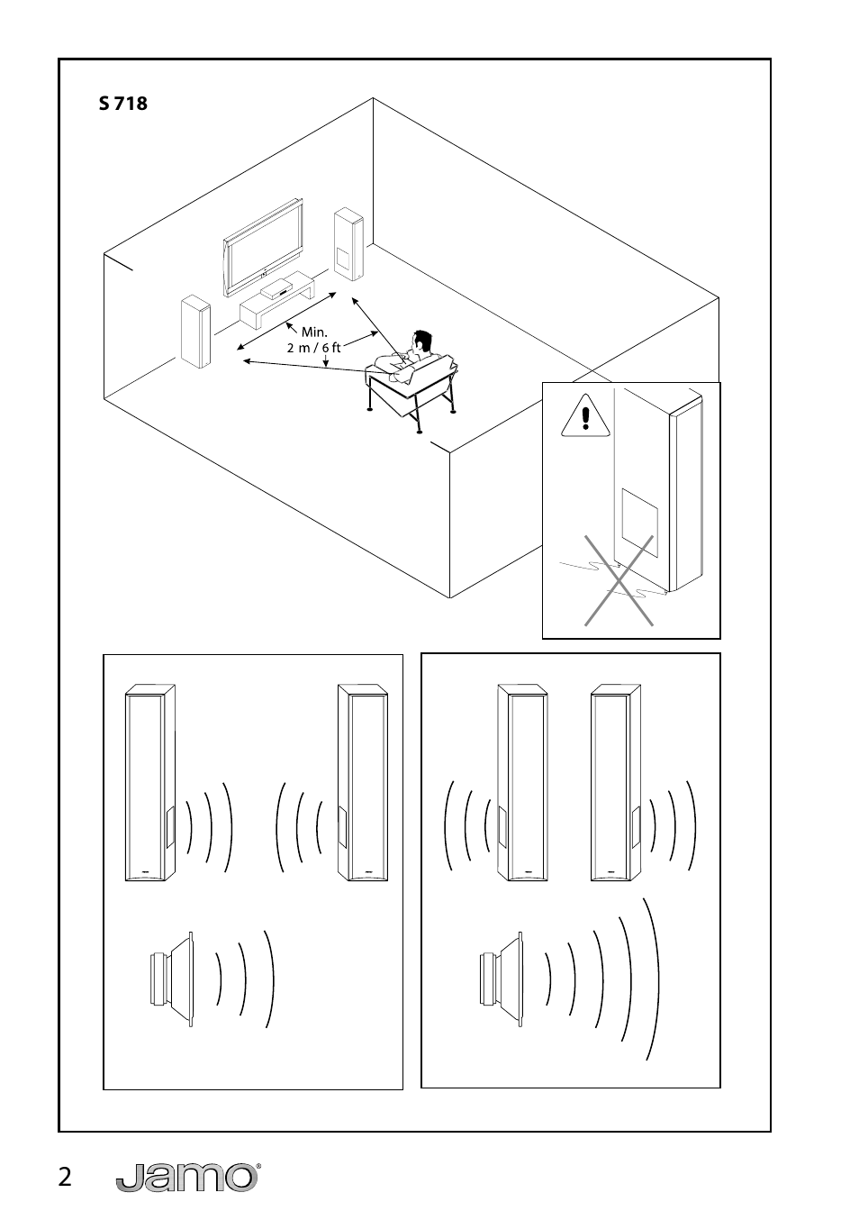 JAMO S 718 User Manual | Page 2 / 14