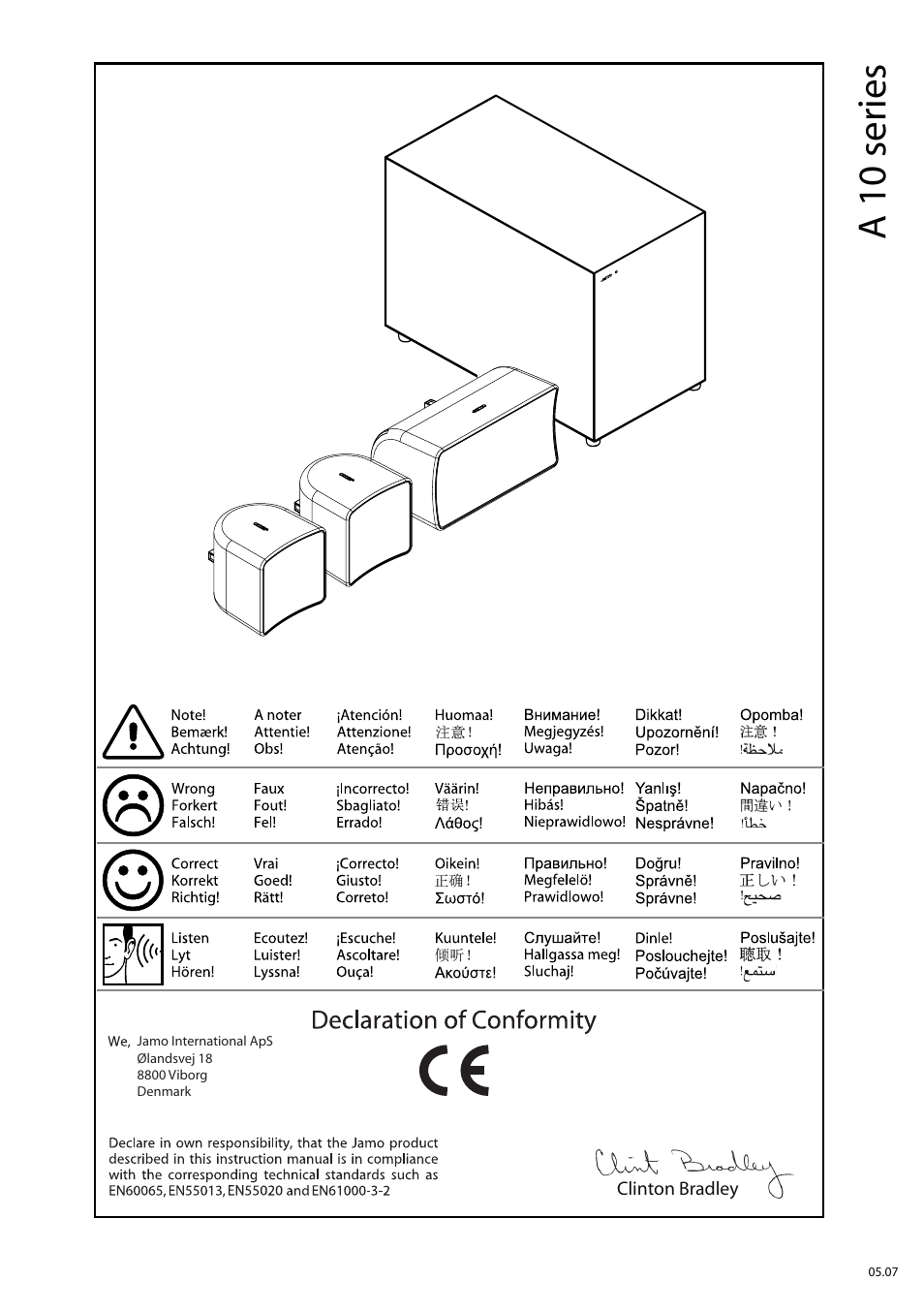 JAMO A 102 User Manual | 19 pages