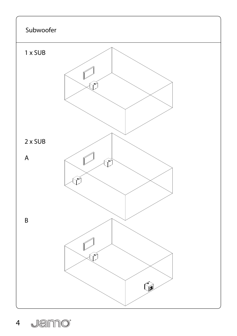 JAMO D 500 LCR User Manual | Page 4 / 21