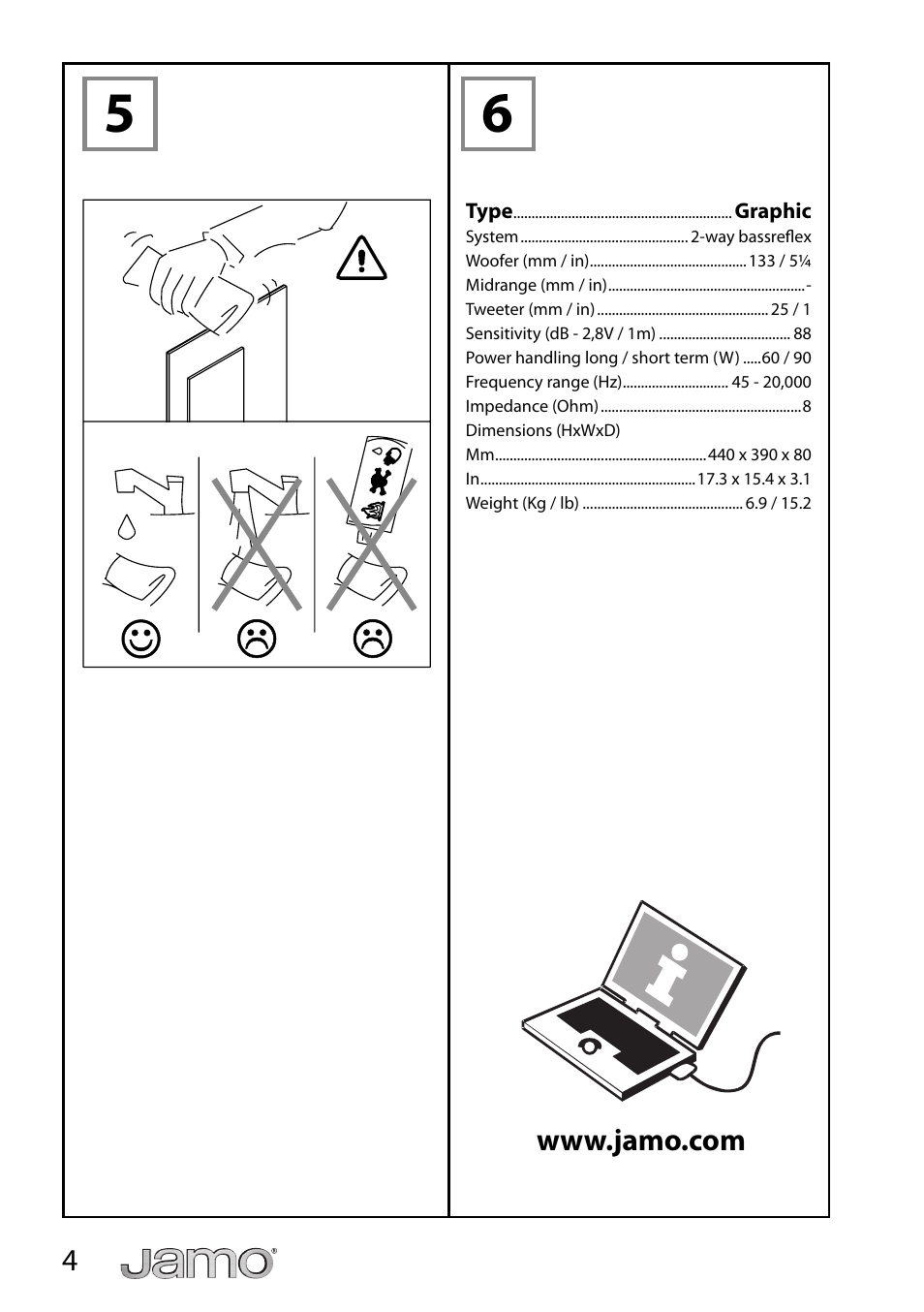 JAMO Graphic User Manual | Page 4 / 14
