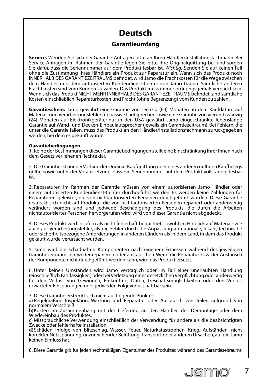 7deutsch | JAMO Graphic User Manual | Page 7 / 14
