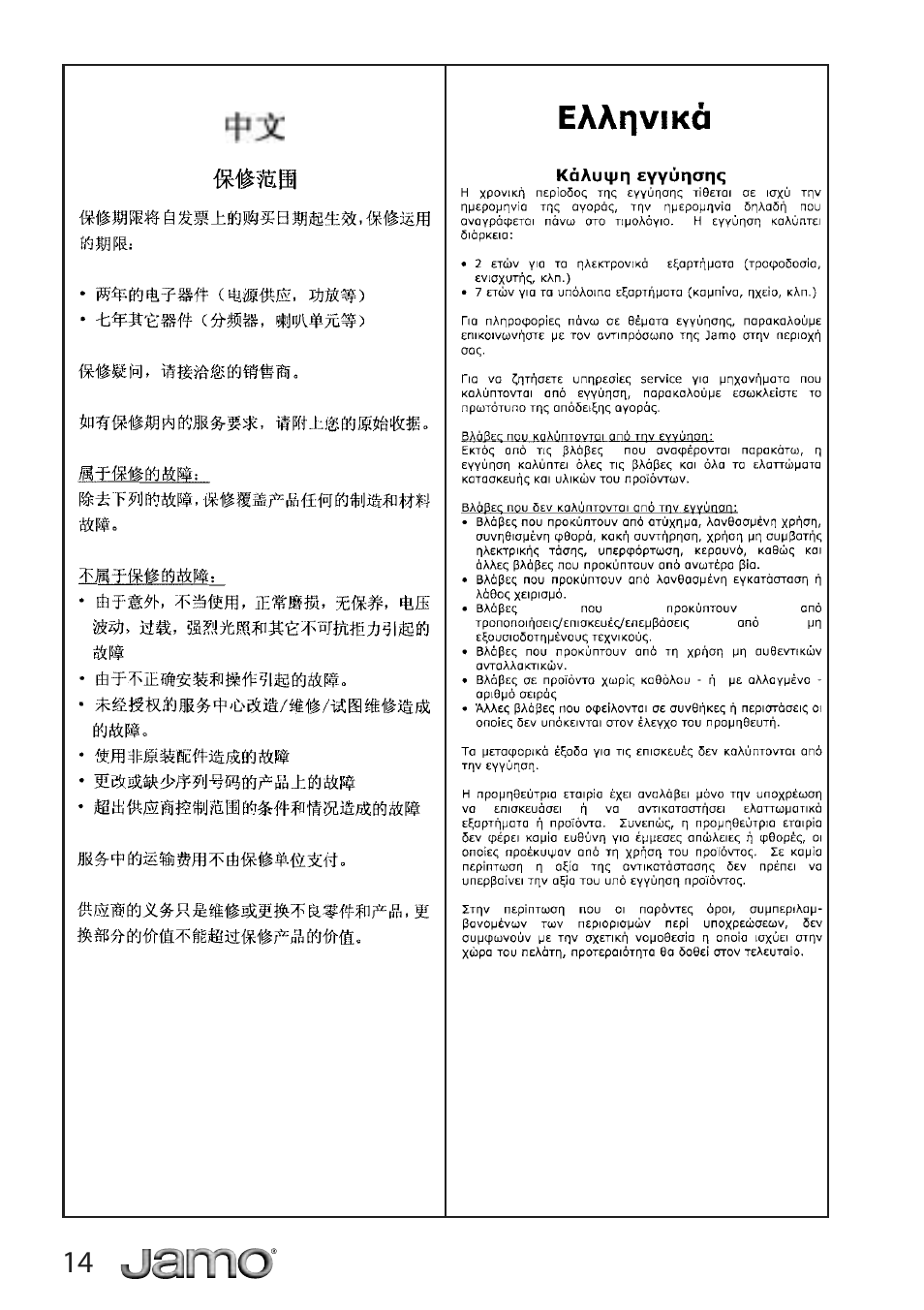 JAMO A 500 User Manual | Page 12 / 18