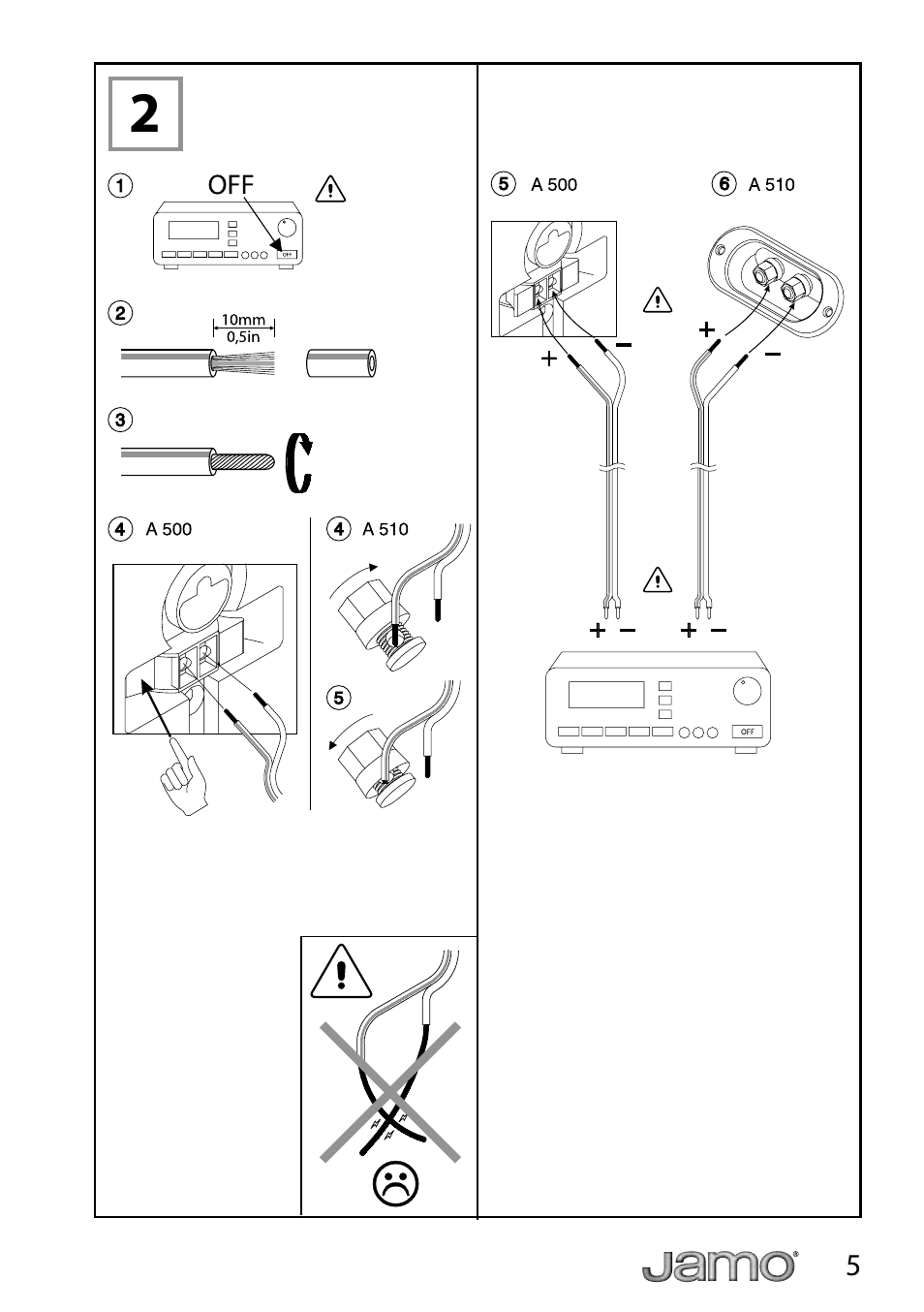 JAMO A 500 User Manual | Page 3 / 18