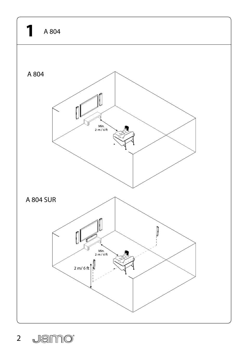 JAMO A 804 User Manual | Page 2 / 18