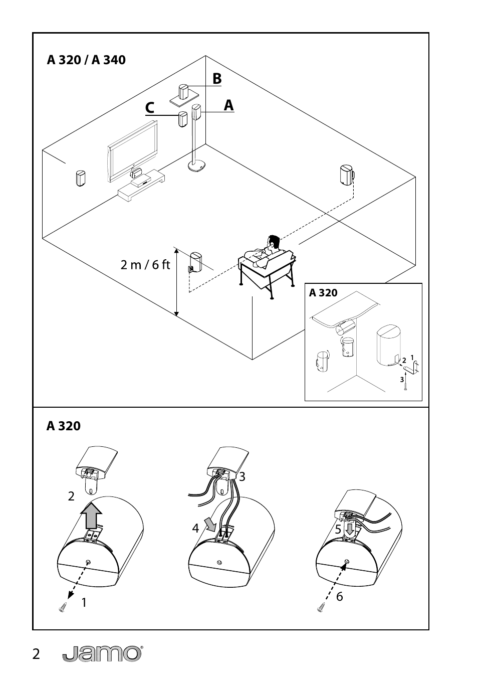 JAMO A 3 CEN-4 User Manual | Page 2 / 22