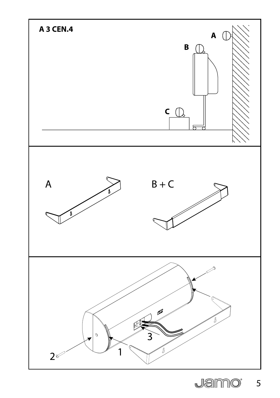 JAMO A 3 CEN-4 User Manual | Page 5 / 22