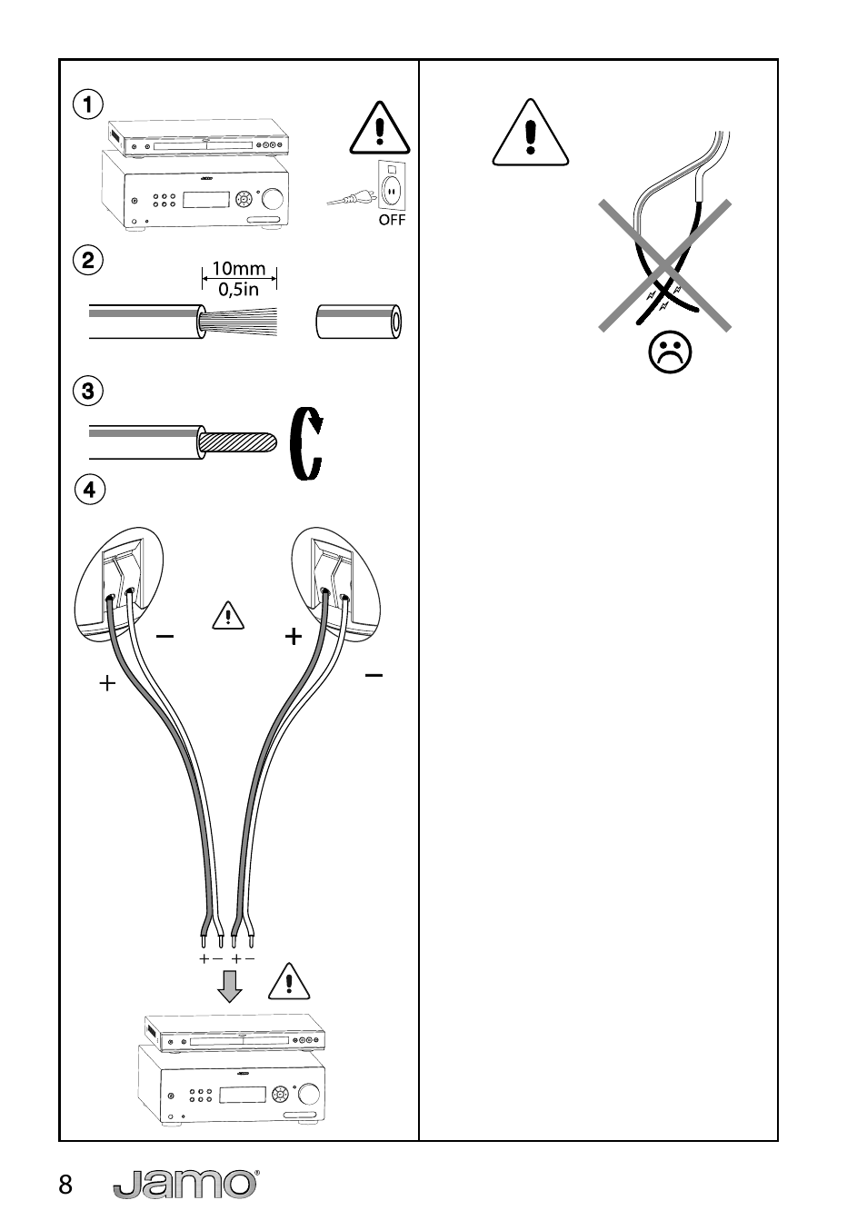 JAMO A 3 CEN-4 User Manual | Page 8 / 22