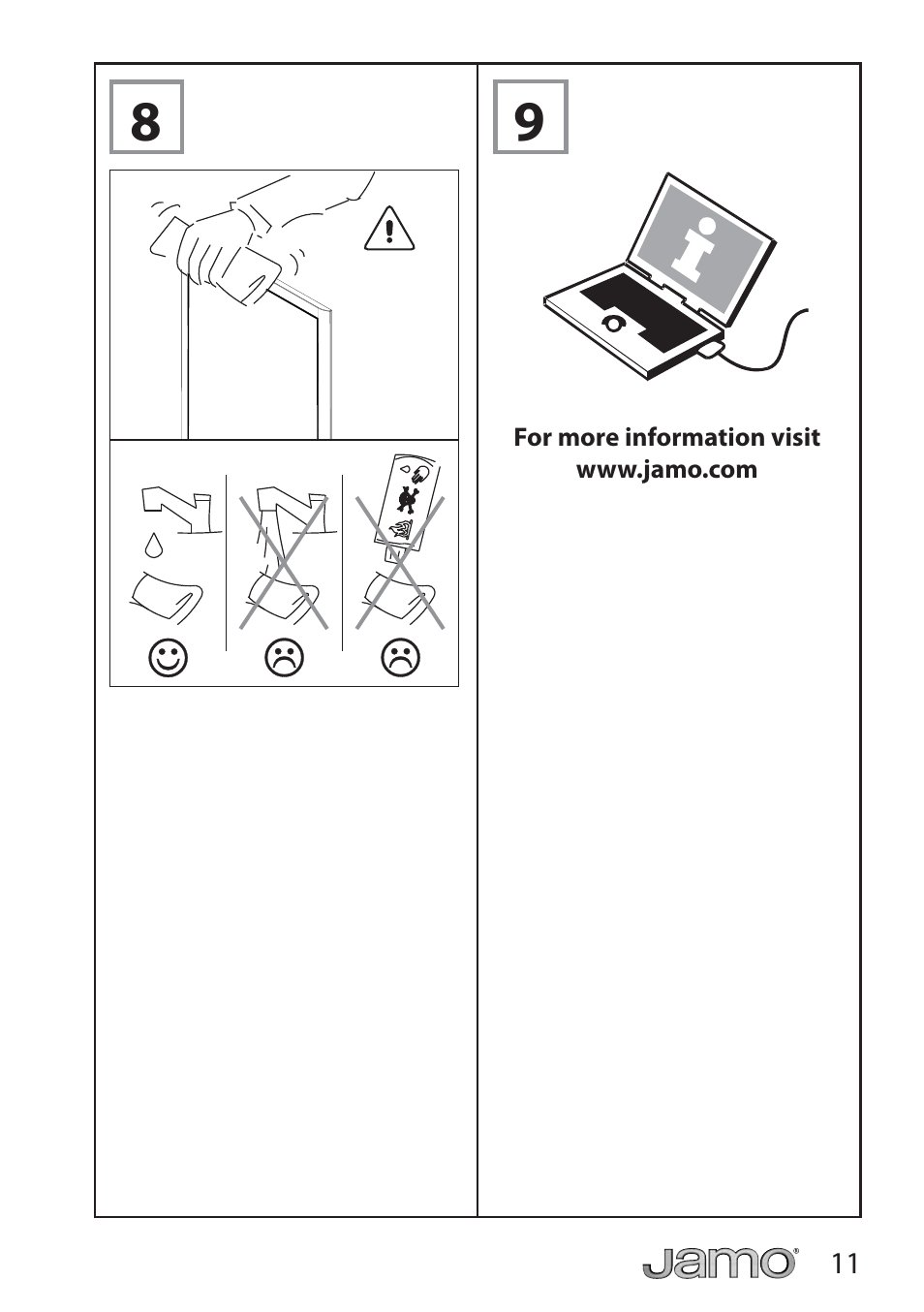 JAMO IW 626 LCR FG User Manual | Page 11 / 21