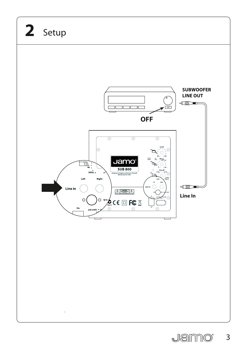 JAMO SUB 800 User Manual | Page 3 / 17