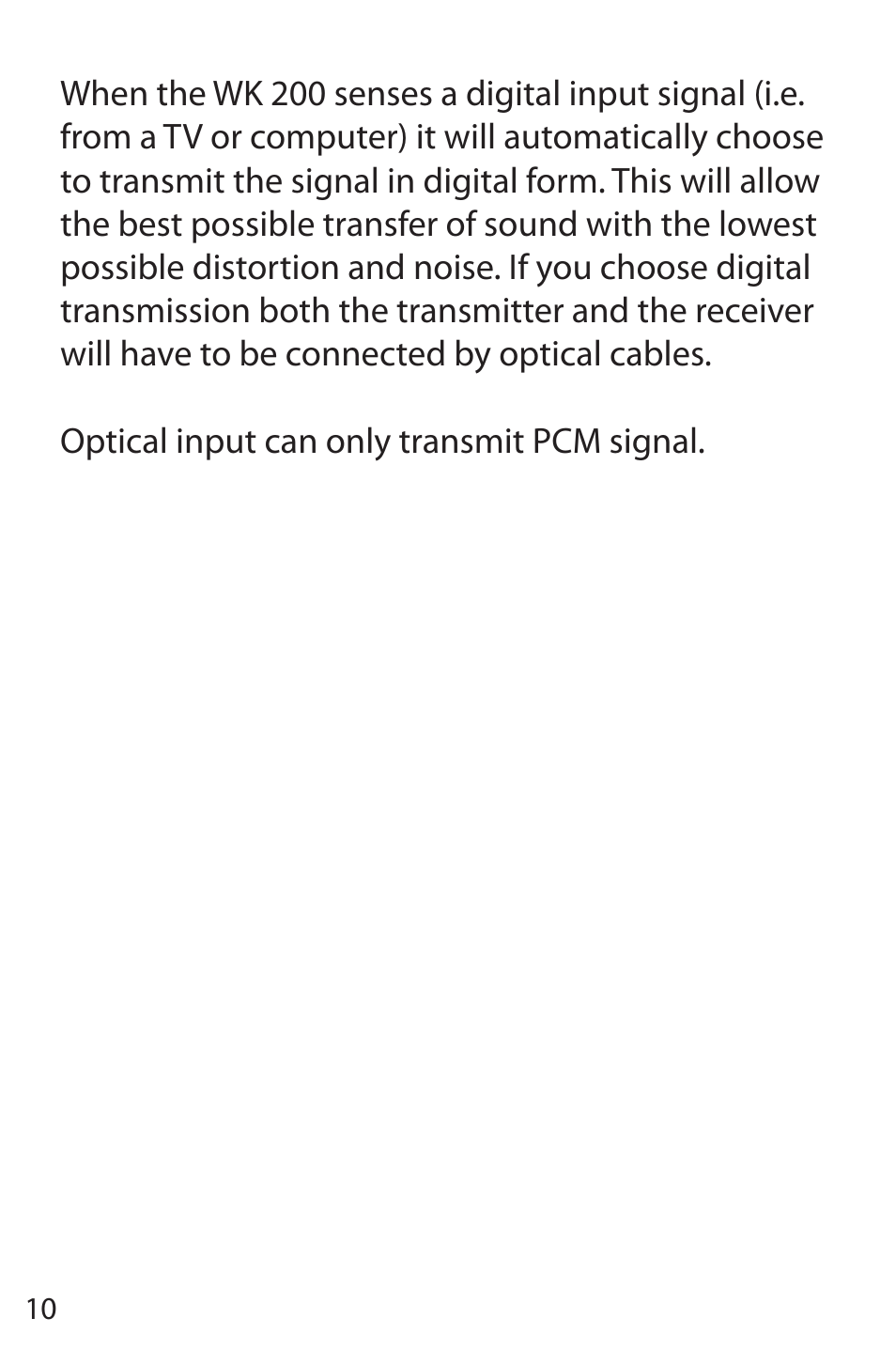 JAMO WK 200 User Manual | Page 10 / 72