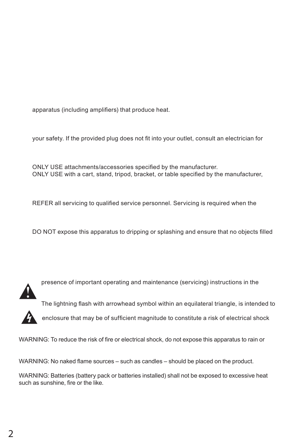 JAMO WK 200 User Manual | Page 2 / 72