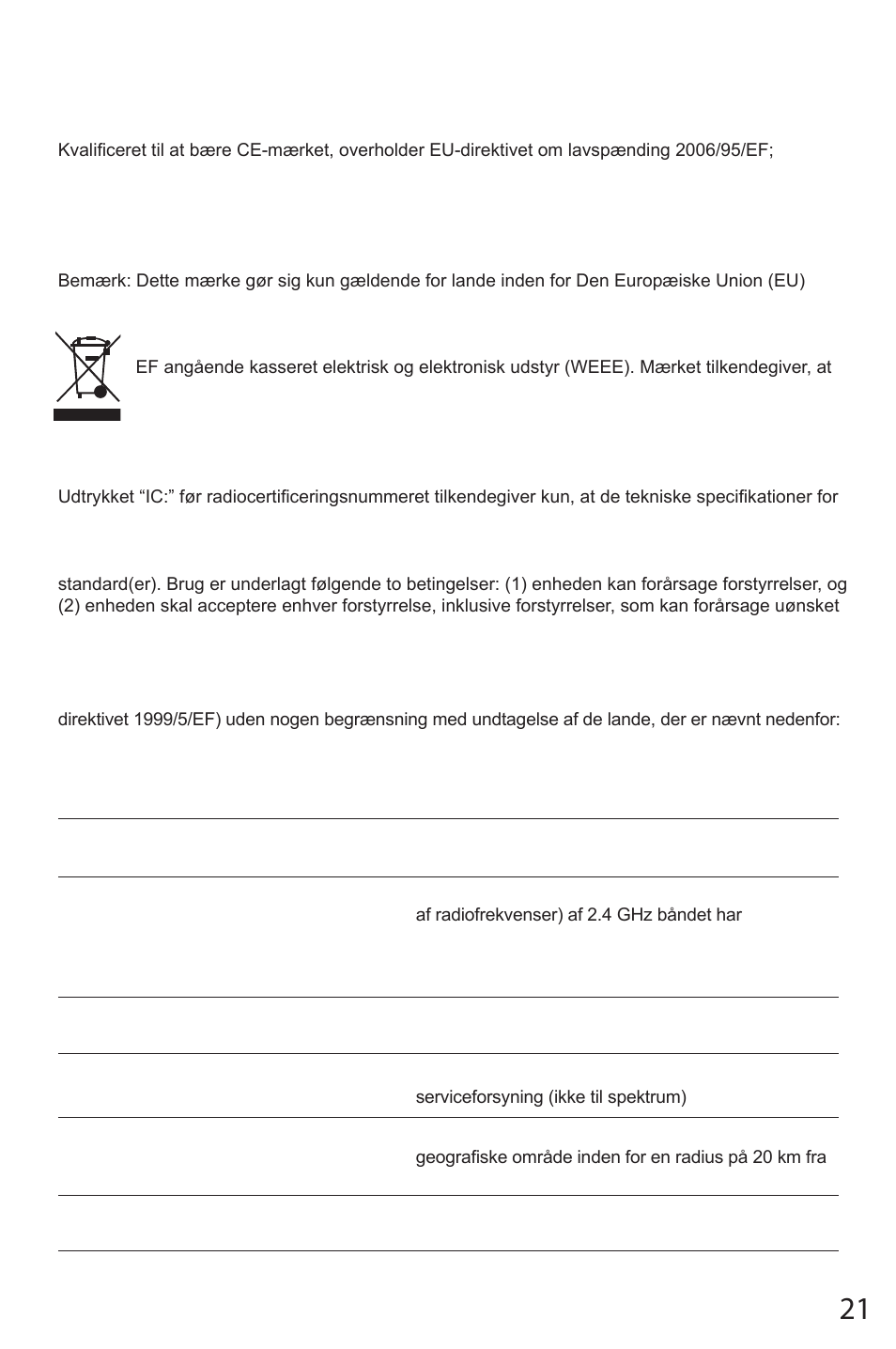 JAMO WK 200 User Manual | Page 21 / 72