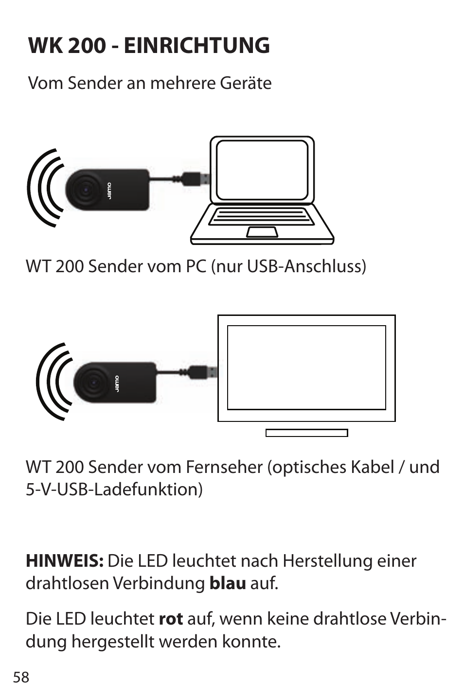Wk 200 - einrichtung | JAMO WK 200 User Manual | Page 58 / 72