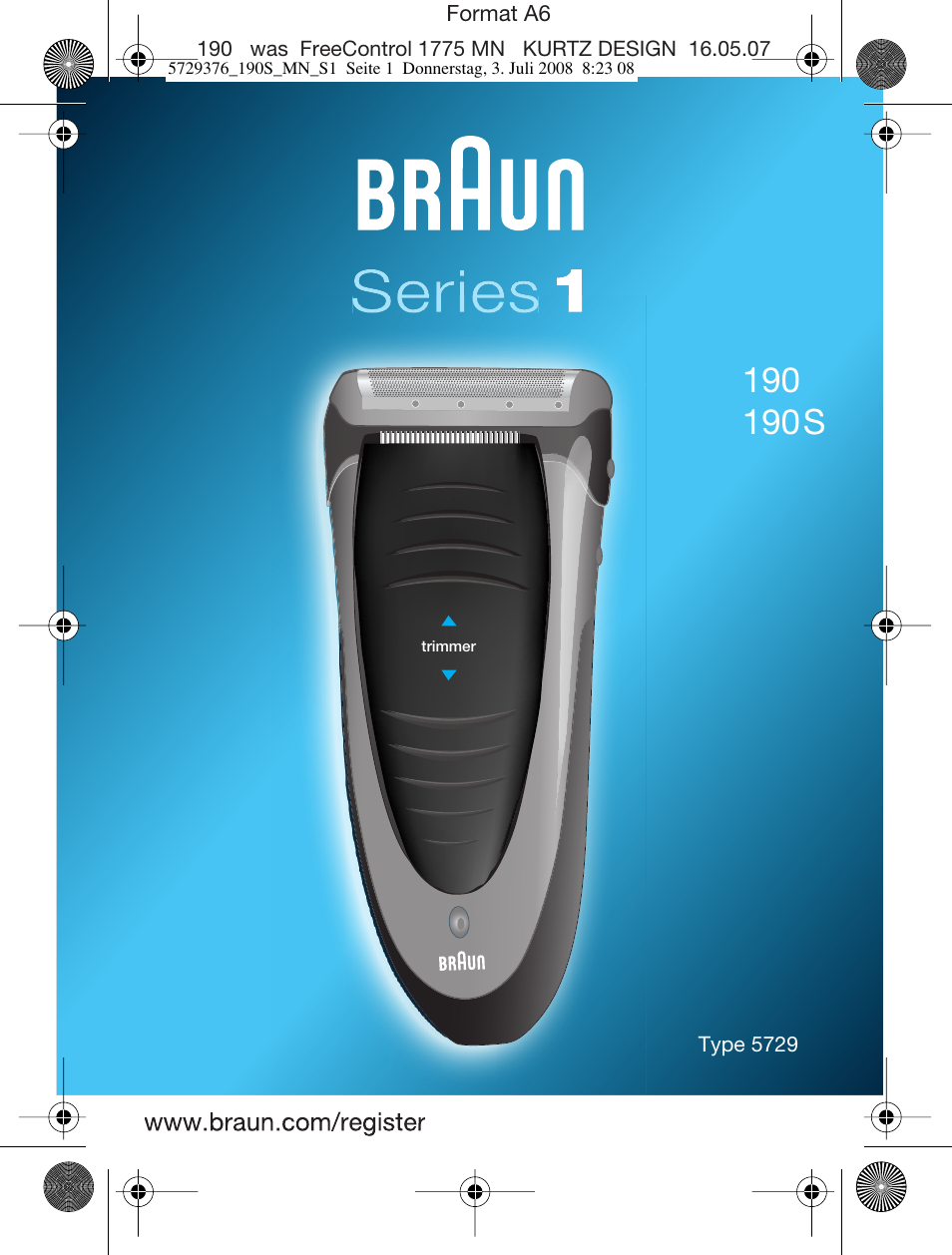 Braun 190 S User Manual | 51 pages