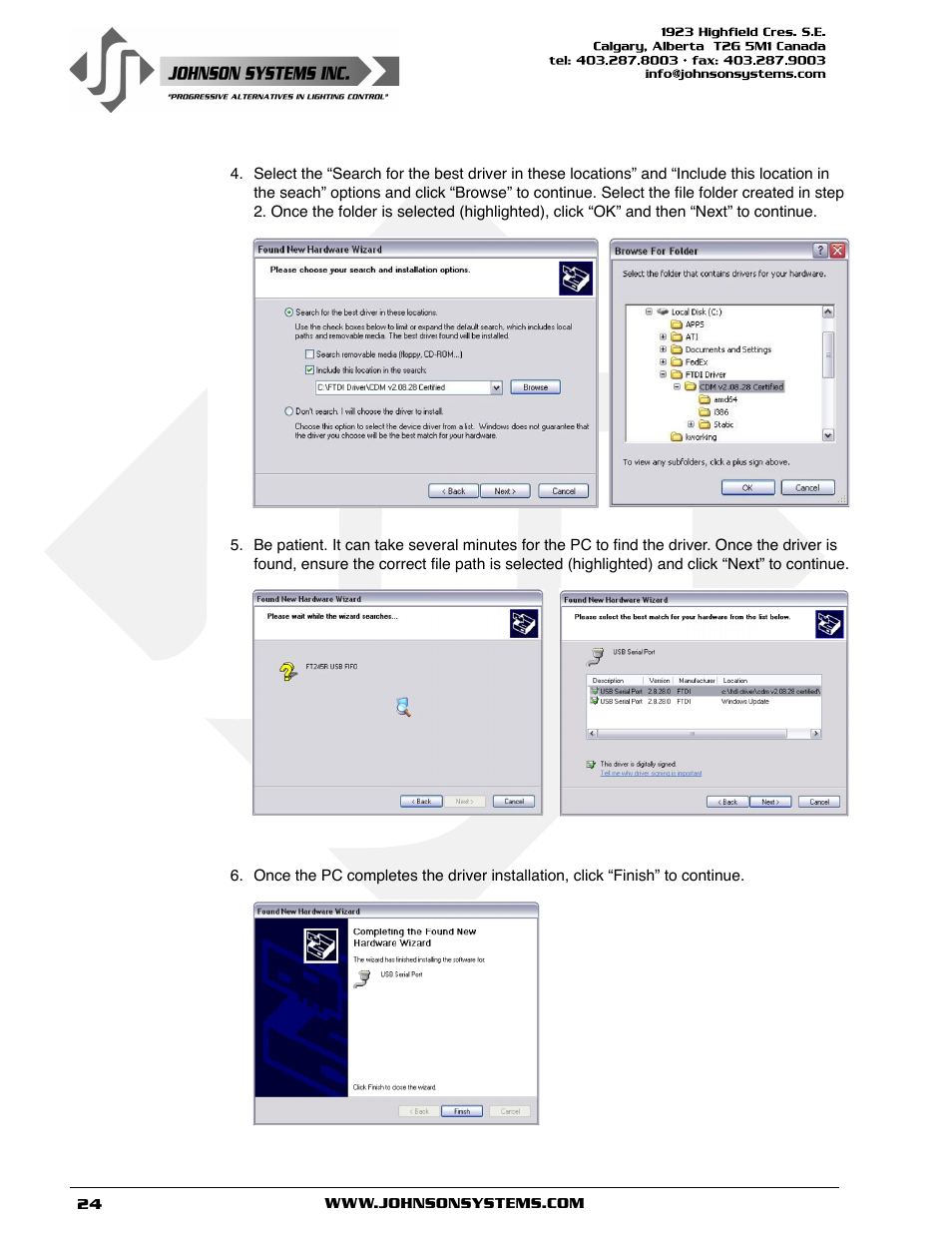 Johnson Systems DMX 6-PORT MERGER User Manual | Page 24 / 26