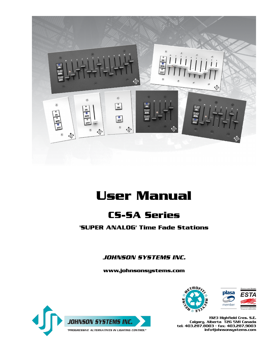 Johnson Systems CS-SA Series Time Fade Stations User Manual | 12 pages