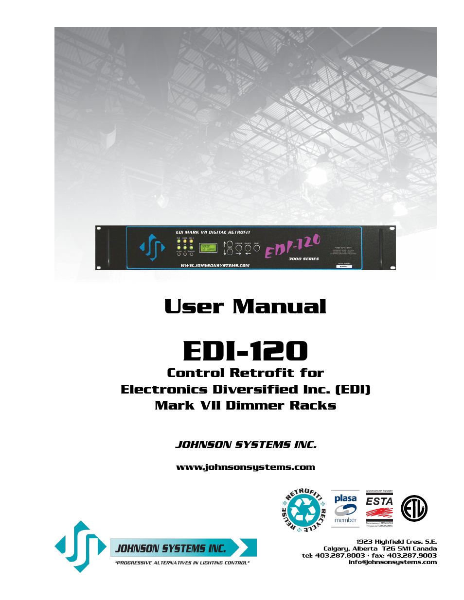 Johnson Systems EDI-120 Control Retrofit User Manual | 36 pages