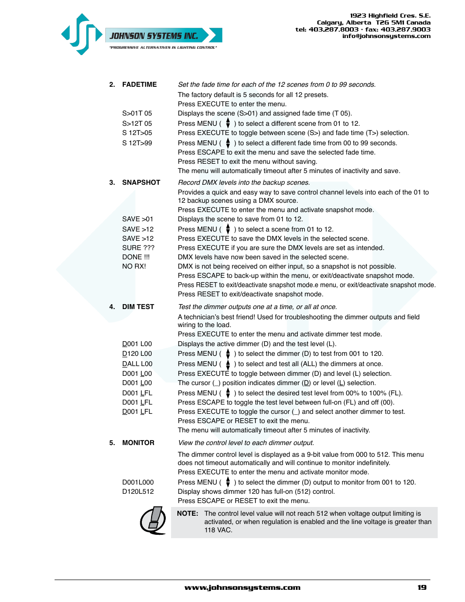 Johnson Systems EDI-120 Control Retrofit User Manual | Page 19 / 36