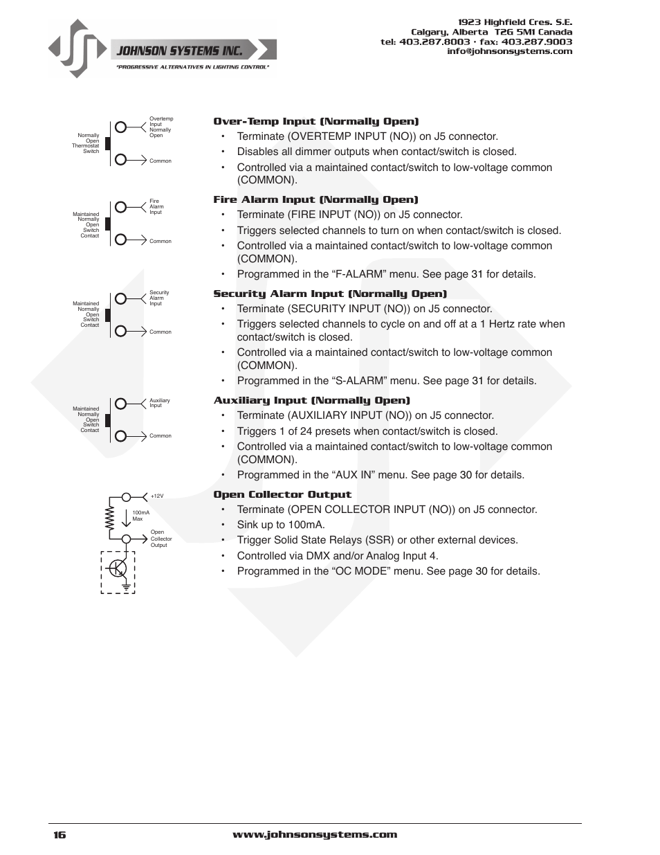Johnson Systems DE90-3000 Series Retrofit Control System User Manual | Page 16 / 40