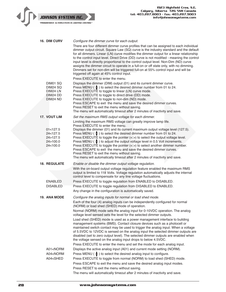 Johnson Systems DE90-3000 Series Retrofit Control System User Manual | Page 28 / 40