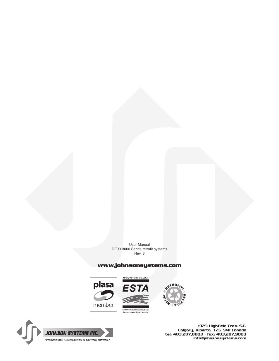 Johnson Systems DE90-3000 Series Retrofit Control System User Manual | Page 40 / 40