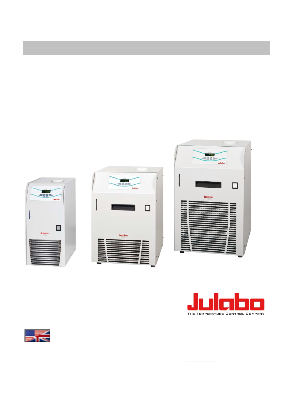 JULABO F1000 Recirculating Cooler User Manual | 35 pages