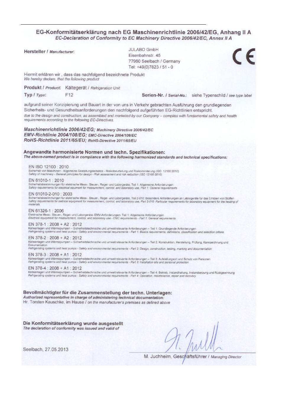 JULABO FPW50-MA Refrigerated and Heating Circulators User Manual | Page 10 / 65
