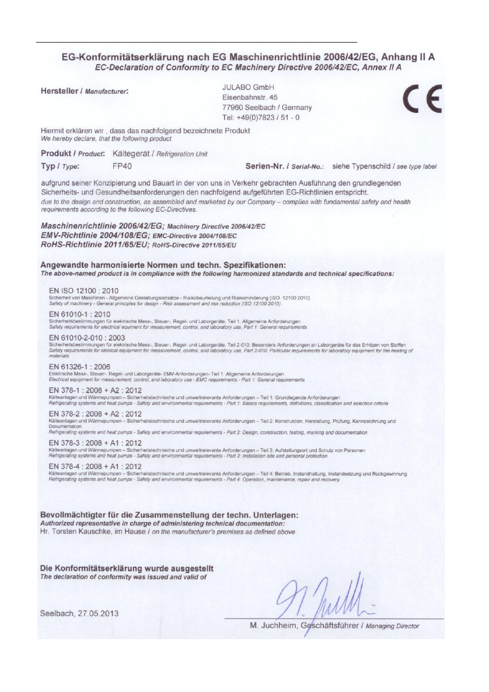 JULABO FPW50-MA Refrigerated and Heating Circulators User Manual | Page 16 / 65