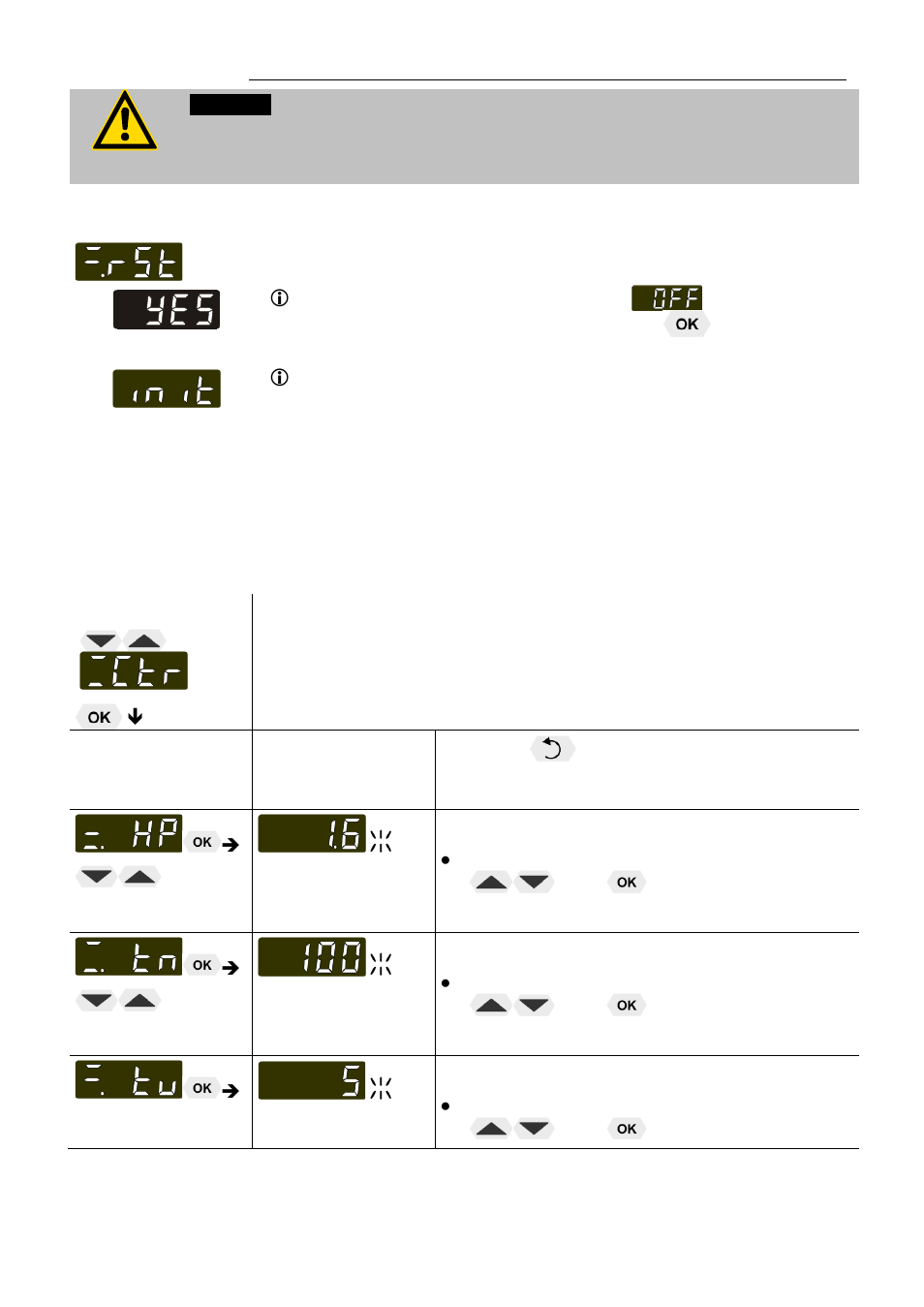 Reset - factory setting, Menu control parameters – xp, tv, tn | JULABO FPW50-MA Refrigerated and Heating Circulators User Manual | Page 47 / 65