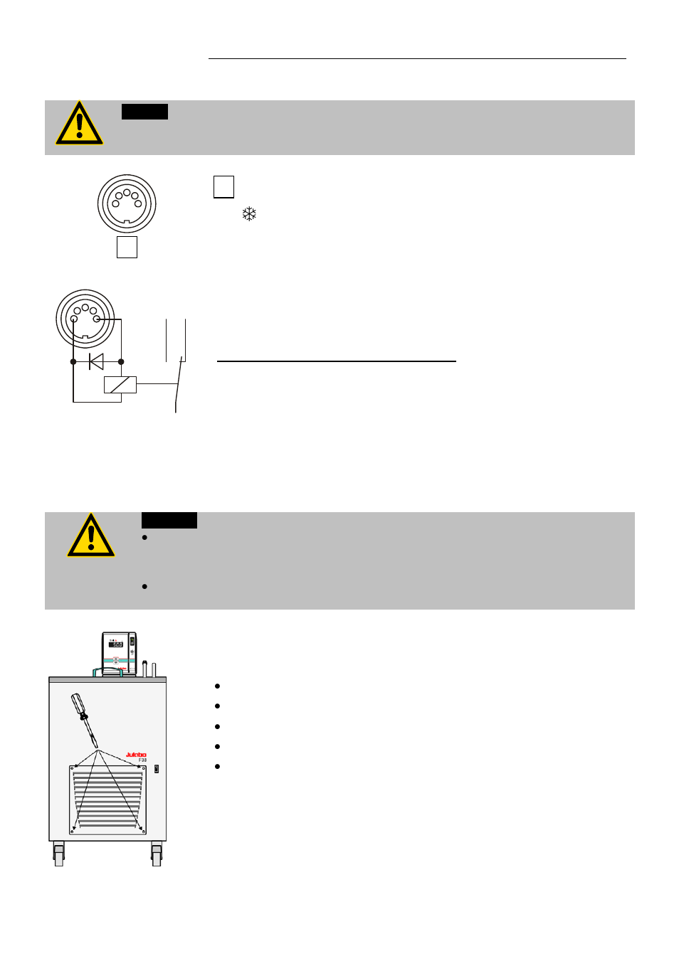 Electrical connections, Cleaning / repairing the unit | JULABO F38-EH Refrigerated and Heating Circulators User Manual | Page 29 / 30