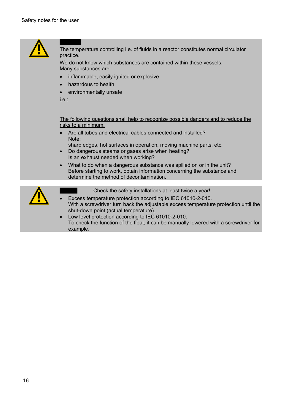 JULABO FPW50-ME Refrigerated and Heating Circulators User Manual | Page 16 / 66