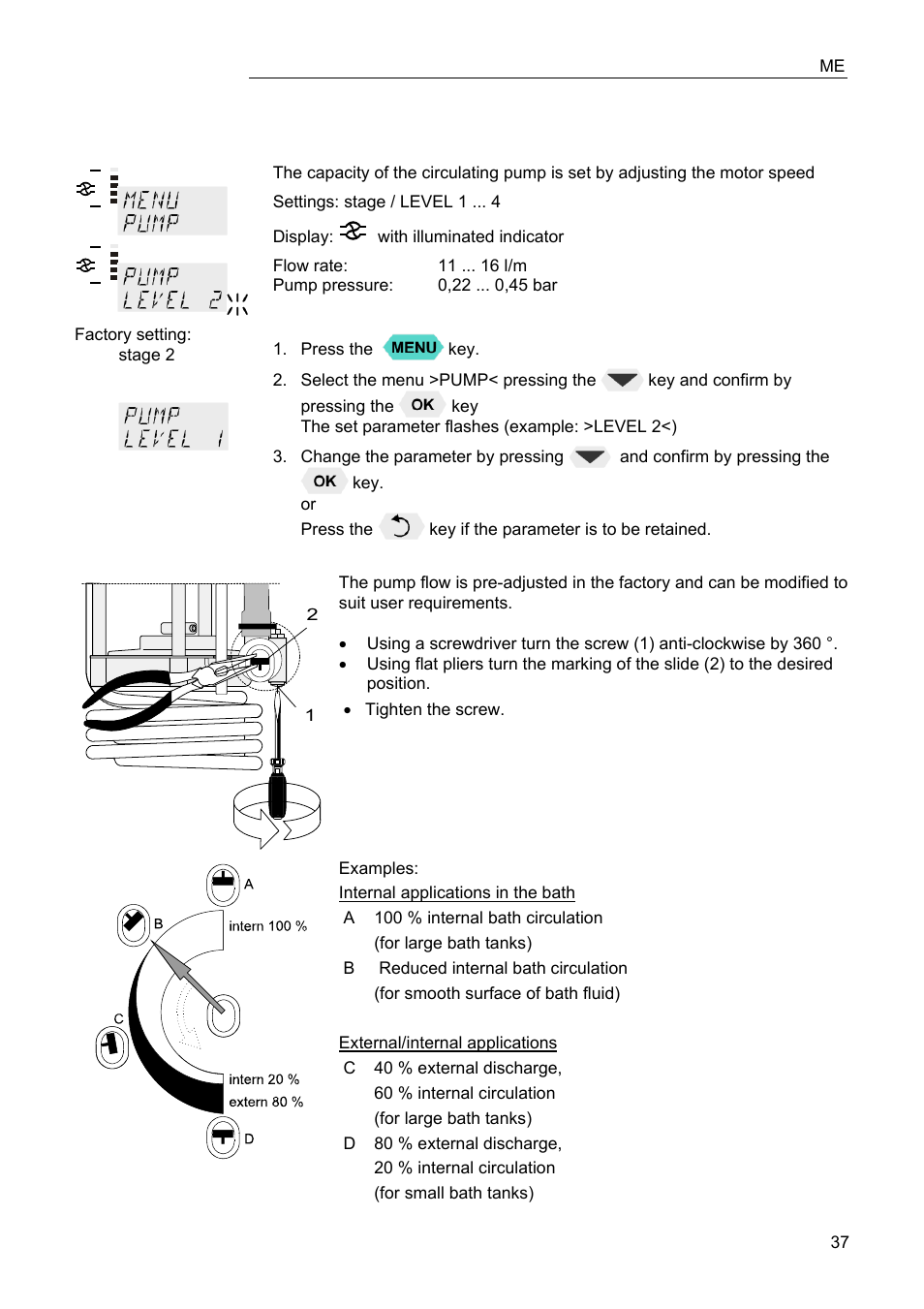 JULABO FPW50-ME Refrigerated and Heating Circulators User Manual | Page 37 / 66